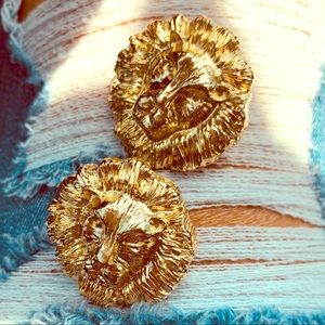 Jewelry - Gold Lion Earrings Jewelry - Gold Lion Earrings